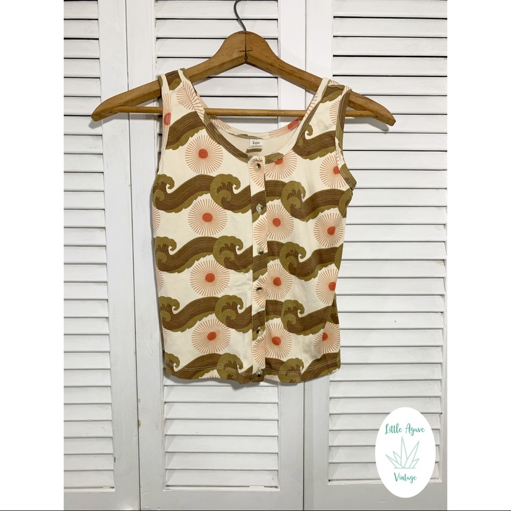 Women’s Cropped Button Tank